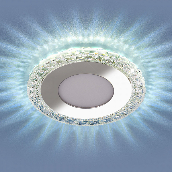 Встраиваемый светильник 9909 9909 LED 8W CL прозрачный