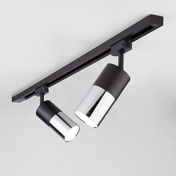 Трековый светильник Avantag Avantag Черный матовый/хром 6W 4200K (LTB27) однофазный