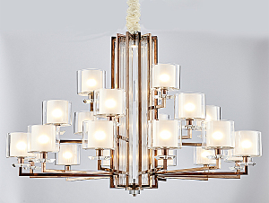 Подвесная люстра 4400 4412+6+3/C black nickel