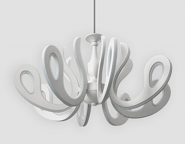 Подвесная люстра Ambrella FK82/8 WH 504W D820