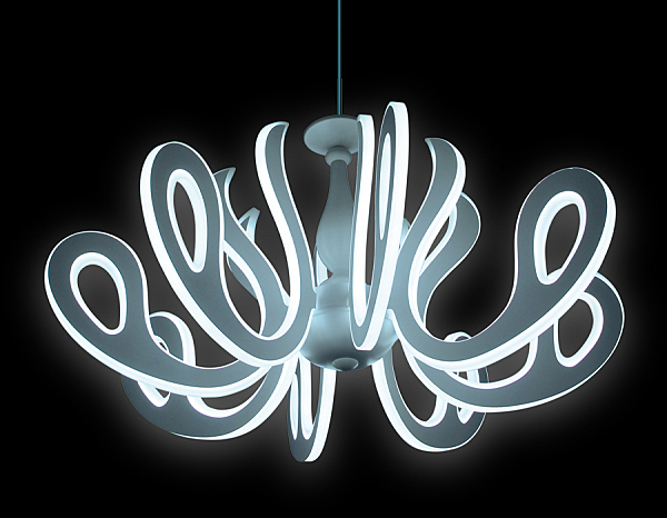 Подвесная люстра Ambrella FK82/8 WH 504W D820