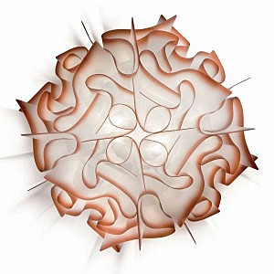 Потолочная люстра Wavsea 9088C-1S orange