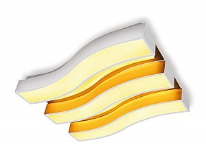 Светильник потолочный Orbital Parus FP2423 WH 90W+48W D690*500