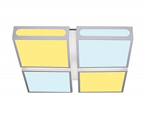 Светильник потолочный Orbital Crystal Sand FS1888 WH/SD 144W 4200K D520*520