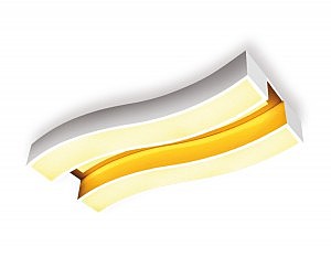 Светильник потолочный Orbital Parus FP2422 WH 60W+24W D690*300