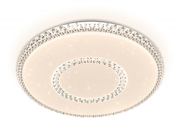 Светильник потолочный Orbital Crystal F99 WH 96W D500