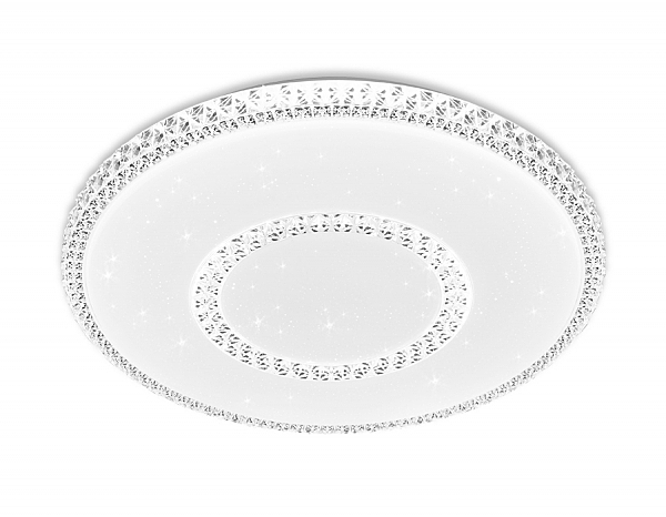 Светильник потолочный Orbital Crystal F99 WH 96W D500