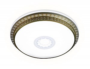 Светильник потолочный Ambrella F130 WH GD 72W D500
