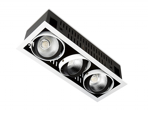 Карданный светильник Cardano T813 BK/CH 3*12W 4200K