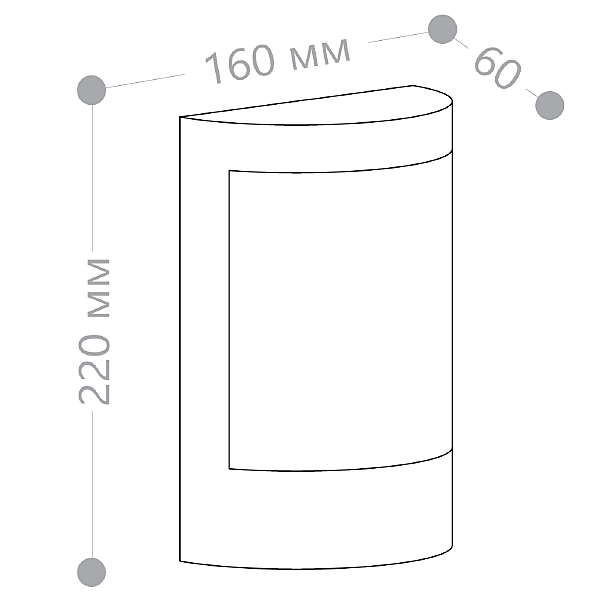 Уличный настенный светильник Техно 11880