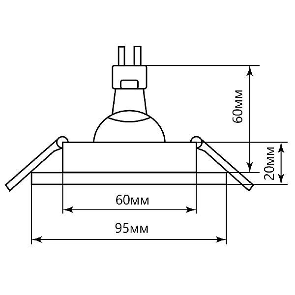 Встраиваемый светильник GS-M388 28888