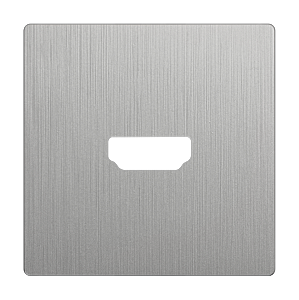 Накладка на механизм Werkel WL09-HDMI-CP/ Накладка для розетки HDMI (серебряный рифленый)