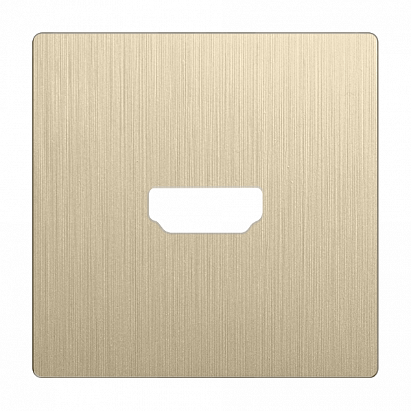 Накладка на механизм Werkel WL10-HDMI-CP/ Накладка для розетки HDMI (шампань рифленый)