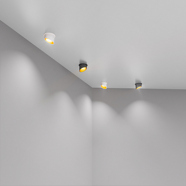 Встраиваемый светильник 7011, 7005 7005 MR16 BK/GD черный/золото