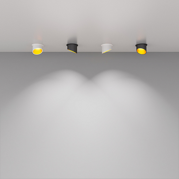 Встраиваемый светильник 7011, 7005 7005 MR16 WH/GD белый/золото