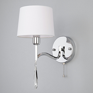 Настенное бра Madera 10093/1 хром/прозрачный хрусталь Strotskis