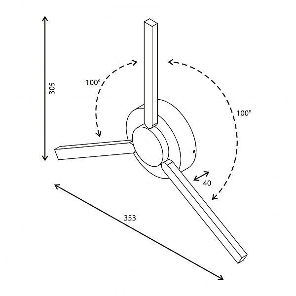 Настенный светильник Techno Led 1665 TECHNO LED LEVER белый