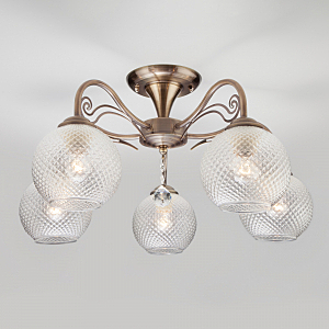 Потолочная люстра Kristin 30139/5 античная бронза