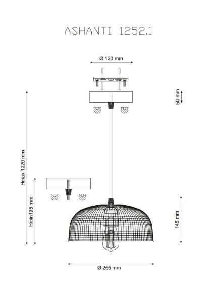 Светильник подвесной Ashanti ASHANTI 1252.1