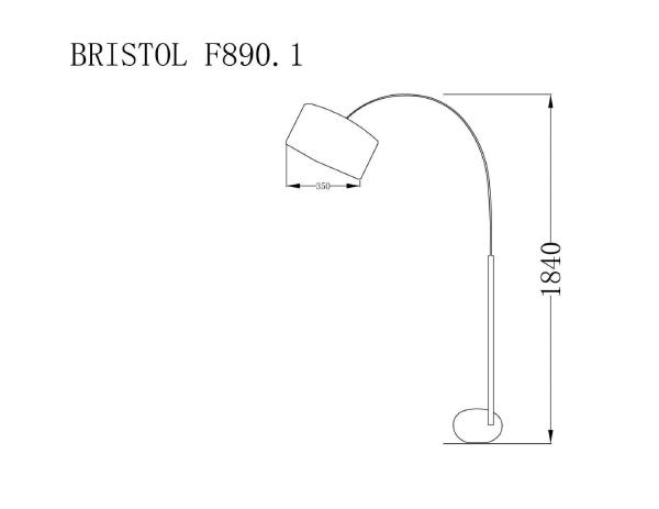Торшер Bristol BRISTOL F890.1