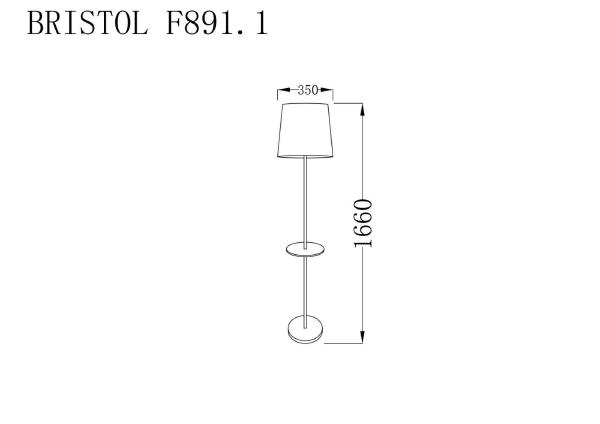 Торшер Bristol BRISTOL F891.1