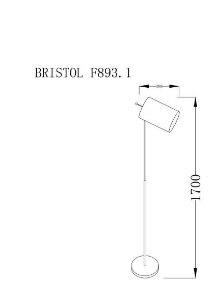 Торшер Bristol BRISTOL F893.1