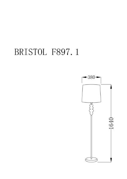 Торшер Bristol BRISTOL F897.1