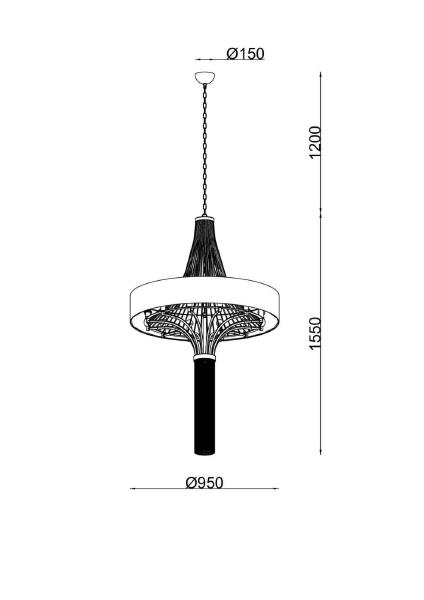 Подвесная люстра Cosmopolitan COSMOPOLITAN 2970.12 black