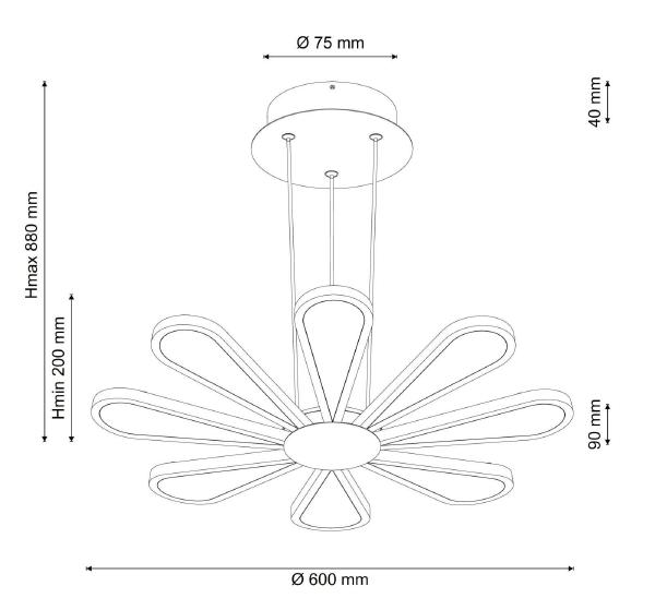 Подвесная люстра Miracoli Miracoli 200.8 LED