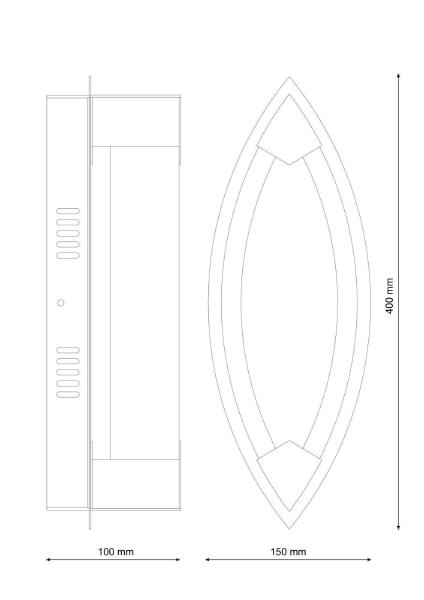 Настенное бра Modena MODENA W172.1 Large LED400