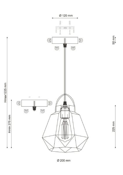 Светильник подвесной Narni NARNI 1941.1 white
