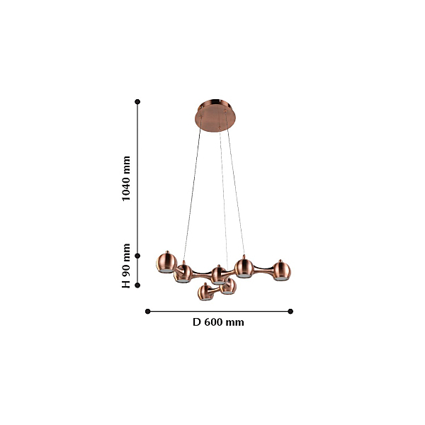 Подвесная люстра Flasks 2223-7P