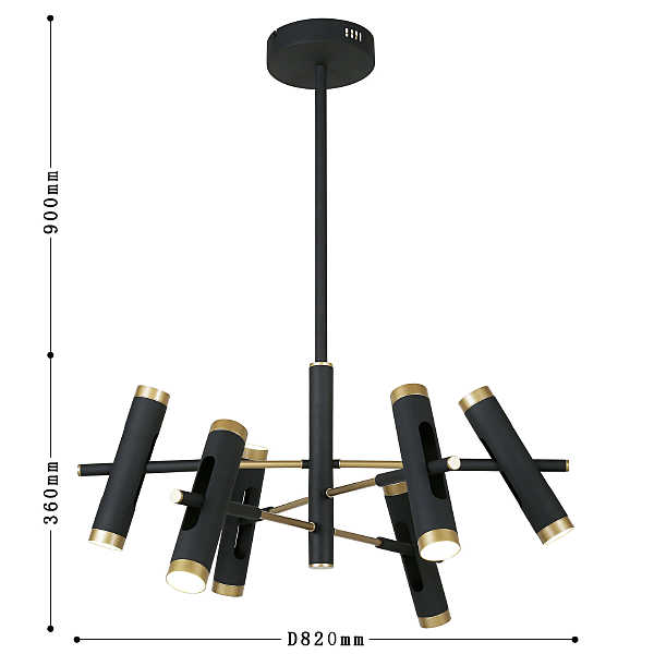 Люстра на штанге Duplex 2324-12P