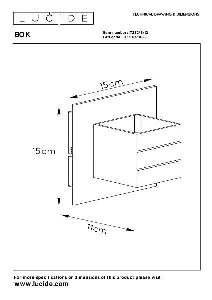Настенное бра Bok 17282/11/12