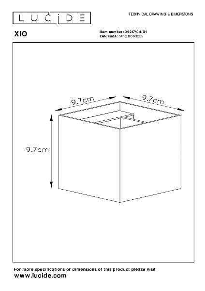 Настенное бра Xio 09217/04/31