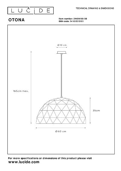Светильник подвесной Otona 21409/60/30