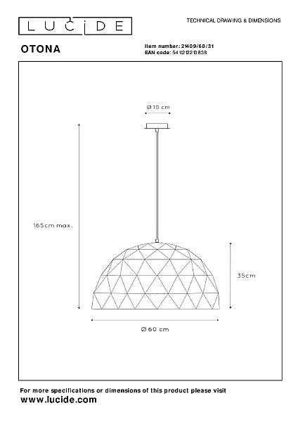 Светильник подвесной Otona 21409/60/31