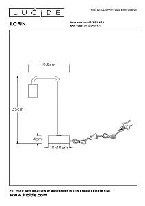 Настольная лампа Lorin 45565/01/30
