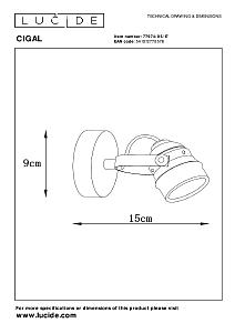 Светильник спот Cigal 77974/05/17