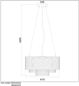 Подвесная люстра Raka 78376/41/30