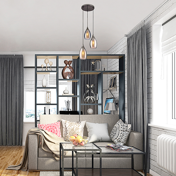 Светильник подвесной Cosmic 50085/3 черный жемчуг