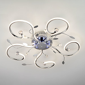 Потолочная люстра Curl 90129/5 хром 55W