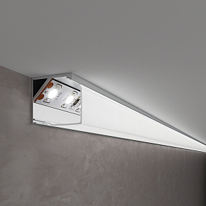 Профиль LL LL-2-ALP009 Квадратный угловой алюминиевый профиль для LED ленты (под ленту до 10mm)