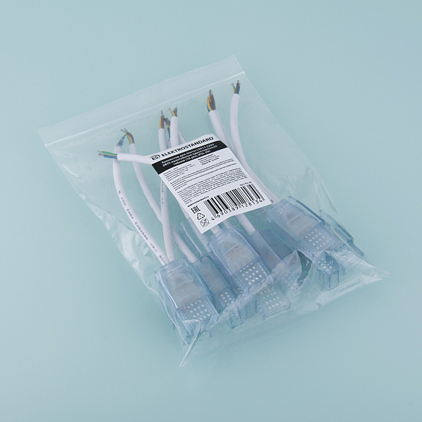 Драйвера для LED ленты Контроллер Коннектор для ленты Premium LS013 220V 2835 мультибелая односторонний гибкий (10 pkt) (PSL-09)