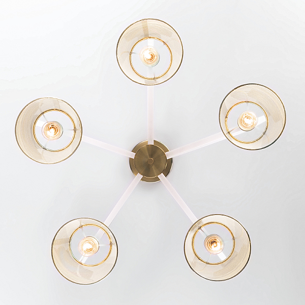 Потолочная люстра Alicante 60082/5 золотая бронза