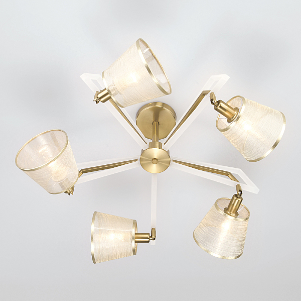 Потолочная люстра Alicante 60082/5 золотая бронза