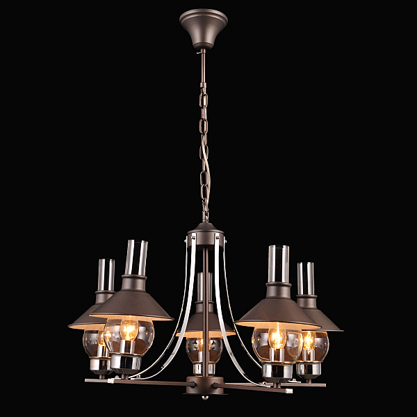 Подвесная люстра Alabarda ALABARDA 75117-5C ANTIQUE GRAY