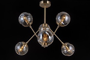 Потолочная люстра Molecule MOLECULE 81045-6C ANTIQUE BRASS