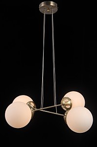 Подвесная люстра Molecule MOLECULE 81047-4C ANTIQUE BRASS