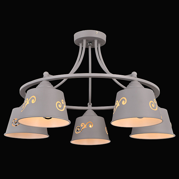 Потолочная люстра Prime PRIME 75100/5C STAIN GRAY